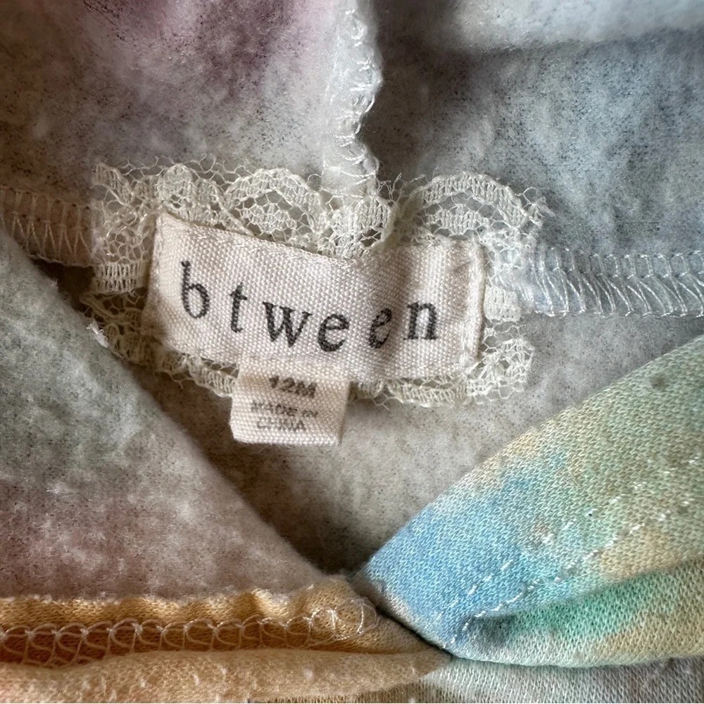 Btween Baby Girl Hoodie, Rainbow, 12 Months